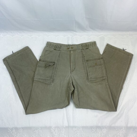 VTG Trail Designs Brand Men's Hiking Cargo Pants Tactical Khaki TP814 34x32 - Picture 2 of 10